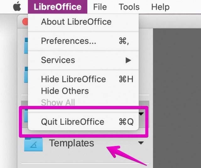 LibreOffice本体のインストール