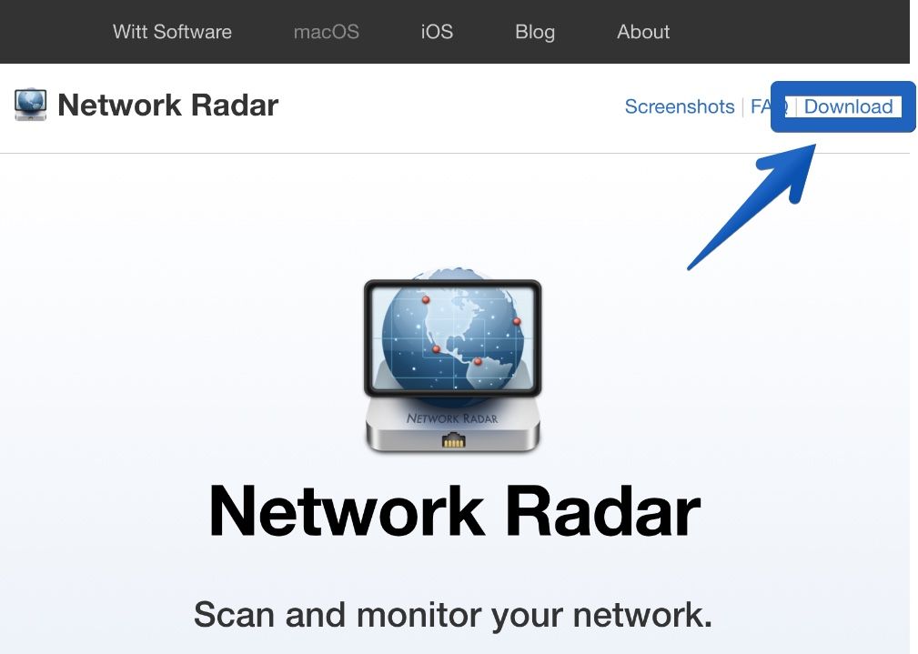 アプリ「Network Radar」の公式サイト