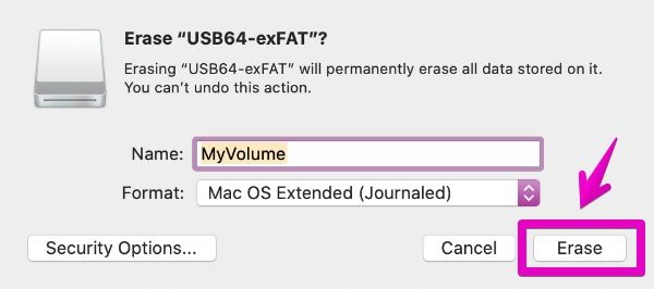 Mac "Disk Utility" Erase