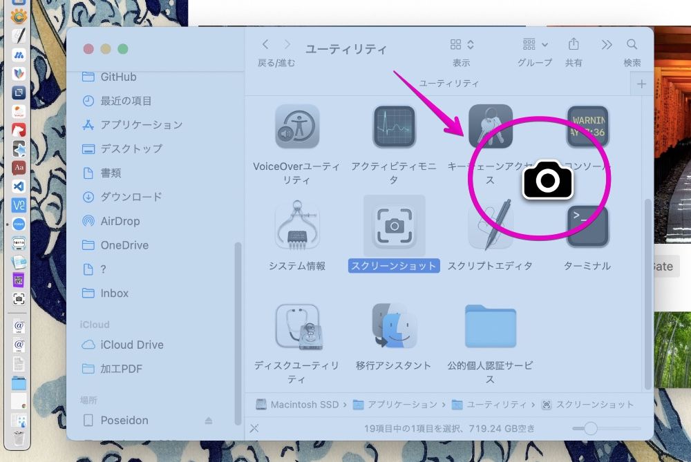 Mac screenshot cursor