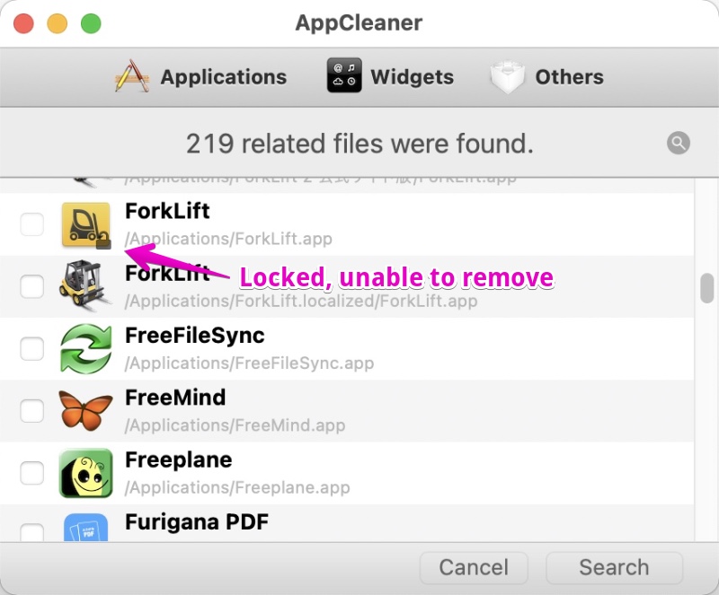 Mac "AppCleaner"