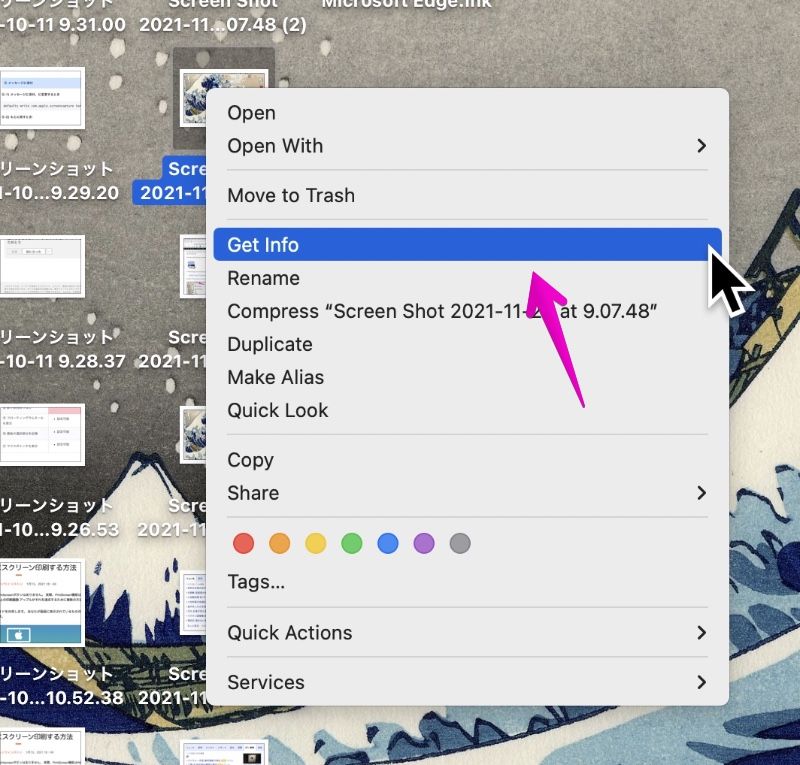 Mac File Right-click Menu