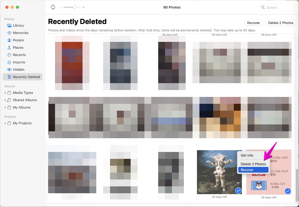 How to delete / restore photos in “Photos” app on Mac | Mac Cheat Sheet