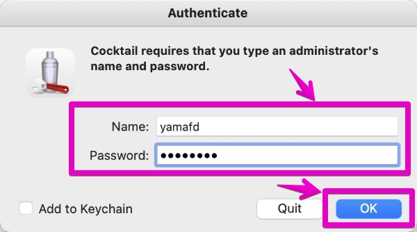 Mac Authenticate