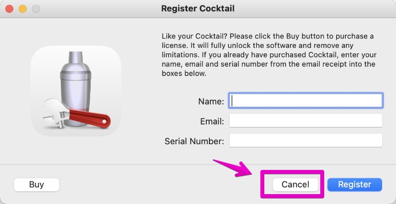 Mac App "Cocktail"