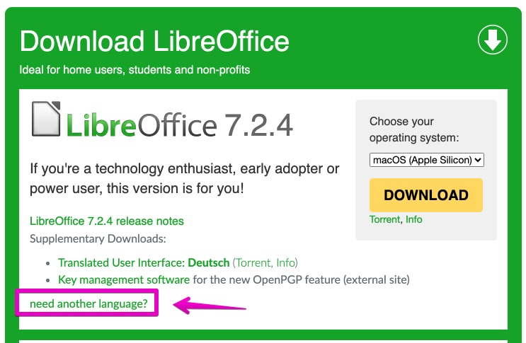 LibreOffice Official site