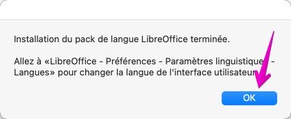 Mac LibreOffice Language pack