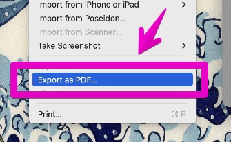 Mac Preview.app Image -> PDF
