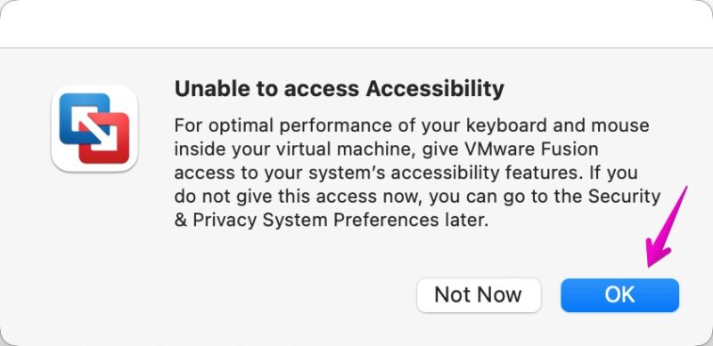 Unable to access Accessibility