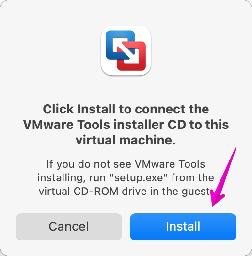 VMware Toolsのインストール