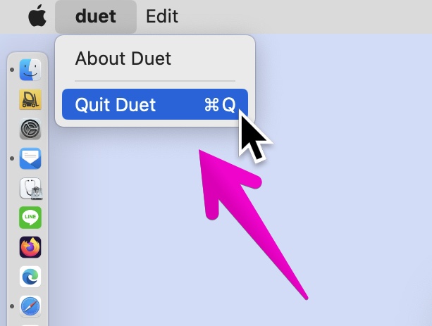 Mac アプリ「duet」