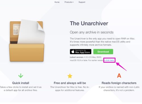Mac アプリ「The Unarchiver」 公式サイト