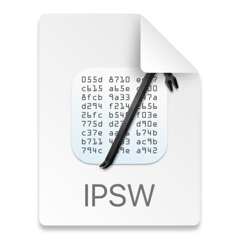 Mac IPSWファイル アイコン