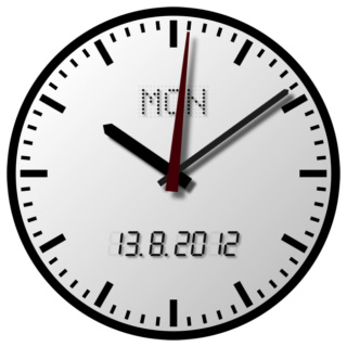 Macのデスクトップにシンプルなアナログ時計を表示するアプリ Ubclock Macのアンチョコ